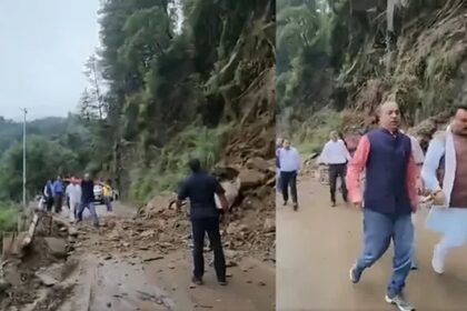 Former Himachal CM Jairam Thakur Survives Landslide Scare Amid Heavy Rain