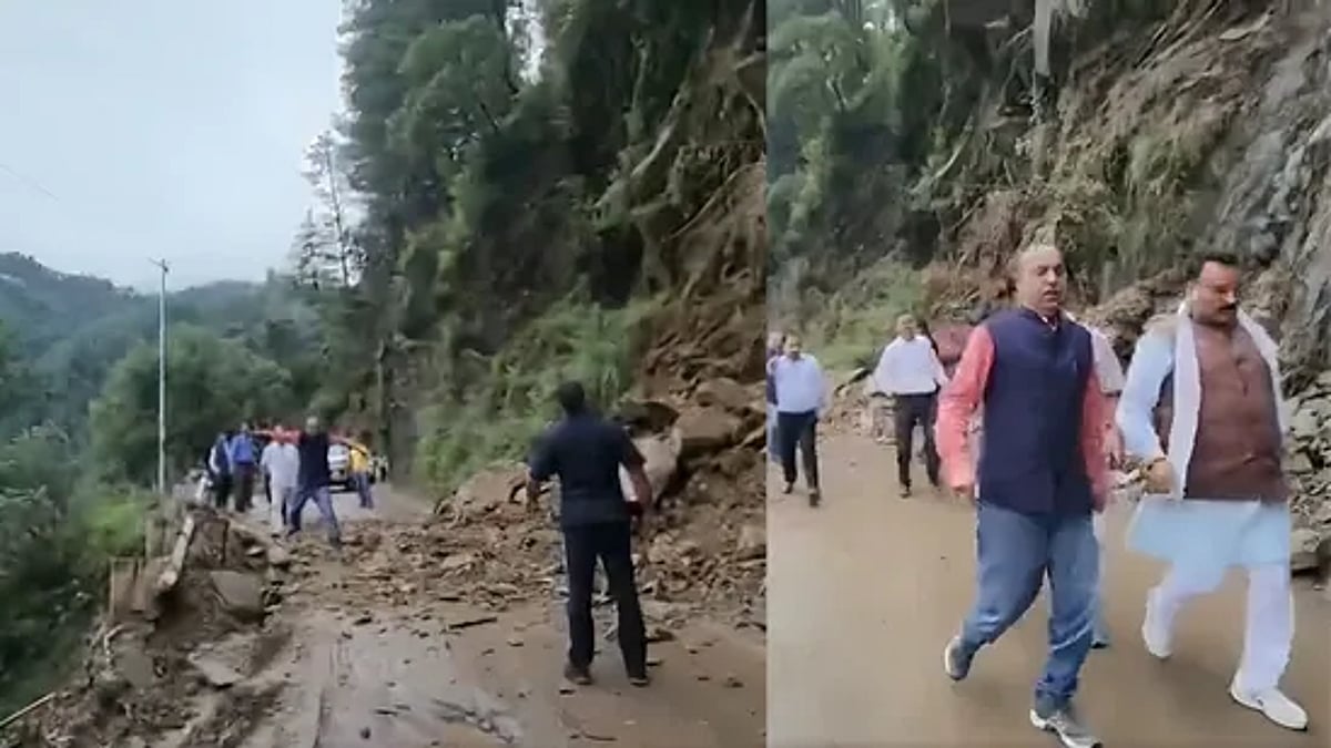 Former Himachal CM Jairam Thakur Survives Landslide Scare Amid Heavy Rain