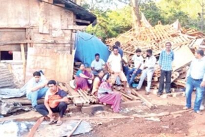 Four families rendered homeless as scrapyard fire guts shanties