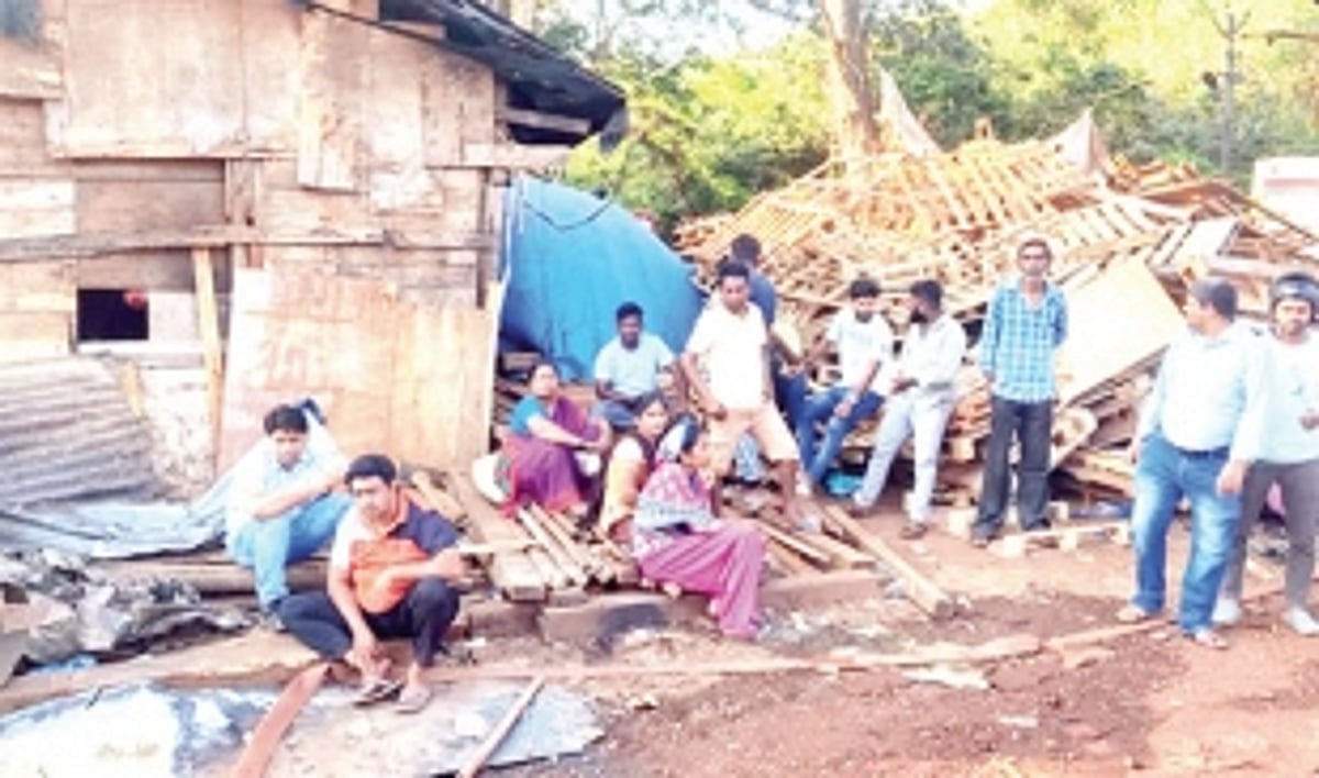 Four families rendered homeless as scrapyard fire guts shanties