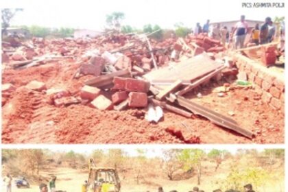 Four illegal structures on Comunidade land demolished at Cunchelim