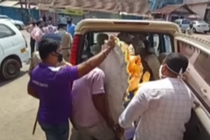 Four persons arrested for installing idol in temp shed at Sada