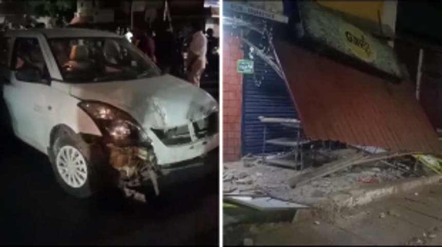 Four-wheeler Crashes into Shops, Damages Bikes in Vasco; No Injuries Reported