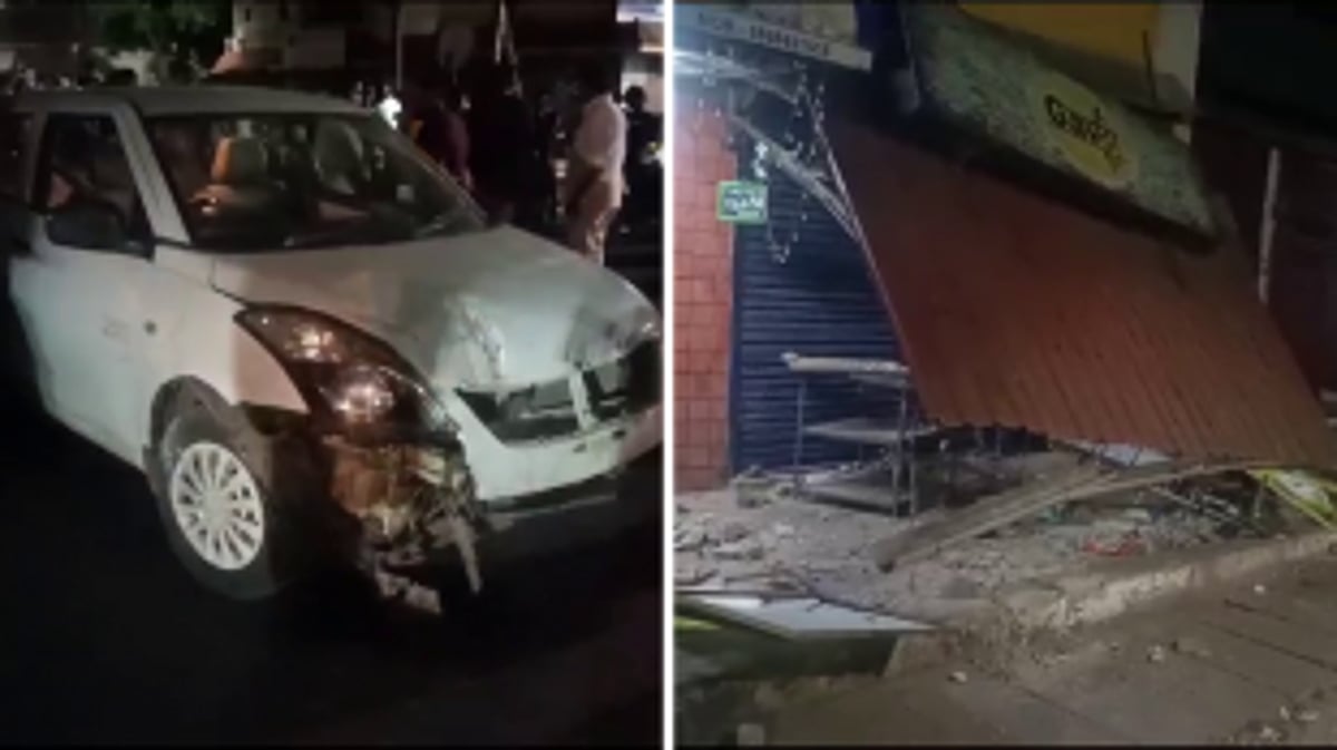 Four-wheeler Crashes into Shops, Damages Bikes in Vasco; No Injuries Reported