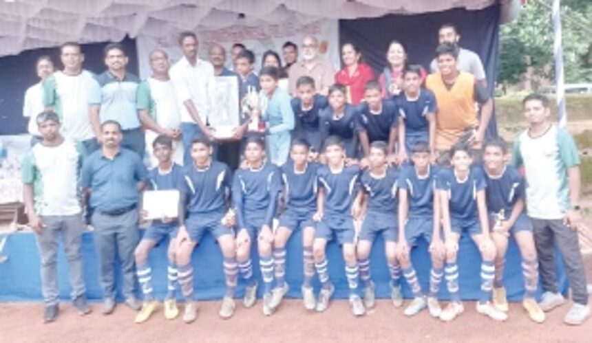 Fr Agnel Multipurpose, Fr Agnel HSS  emerge school football champions