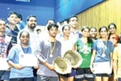 Fr Agnel Polytechnic, Verna IDS badminton champions