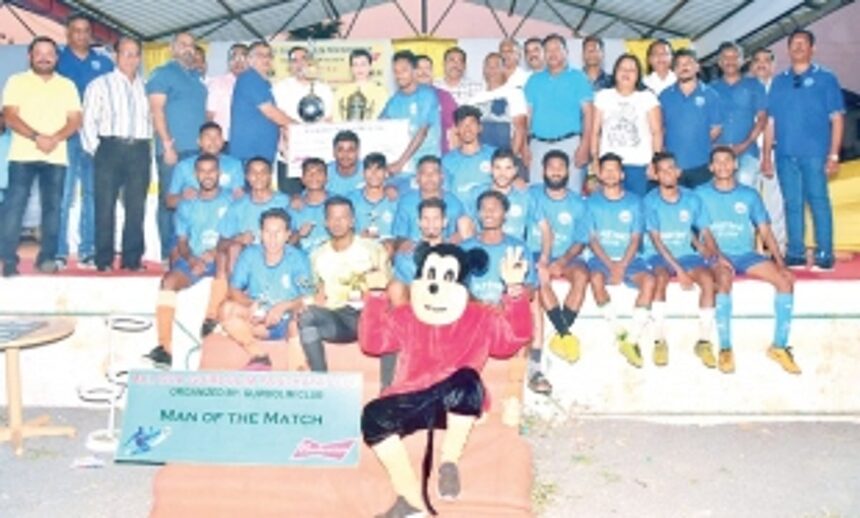 Fr Agnelo Youth SC emerge champs  in Guirdolim Panchayat Cup