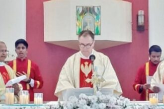 Fr Clive installed as Provincial of  Panjim Province by Rector Major