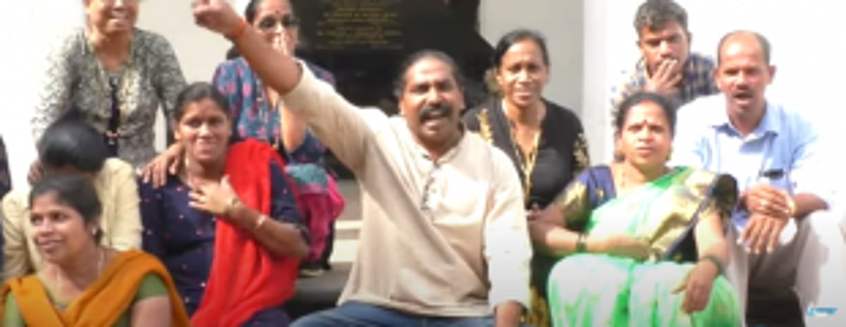 Freedom fighters  children hold protest  demanding jobs