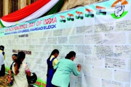 Freedom in action: Margao’s ‘Wall of Freedom’ provides platform for public expression