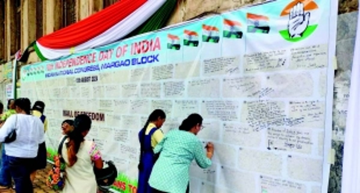 Freedom in action: Margao’s ‘Wall of Freedom’ provides platform for public expression