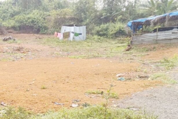 Fresh encroachment on govt land  at Uguem bogs down WRD