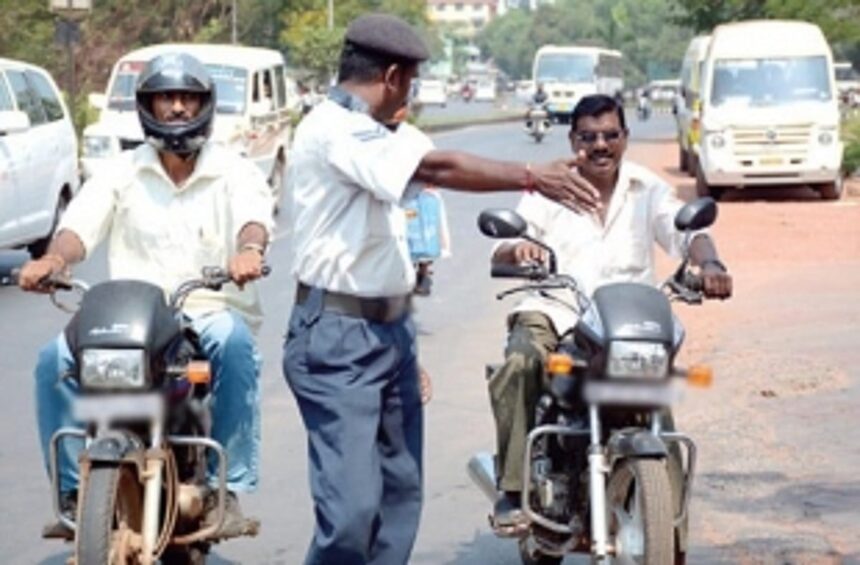 From Jan to July, Margao, Colva Traffic Cells collect over Rs 32L  in fines for traffic violations