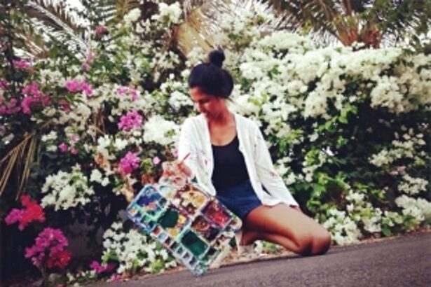 From her palette to the walls