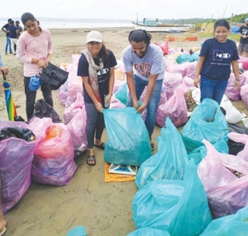 From the tide and land, plastic ruining Goa's beaches