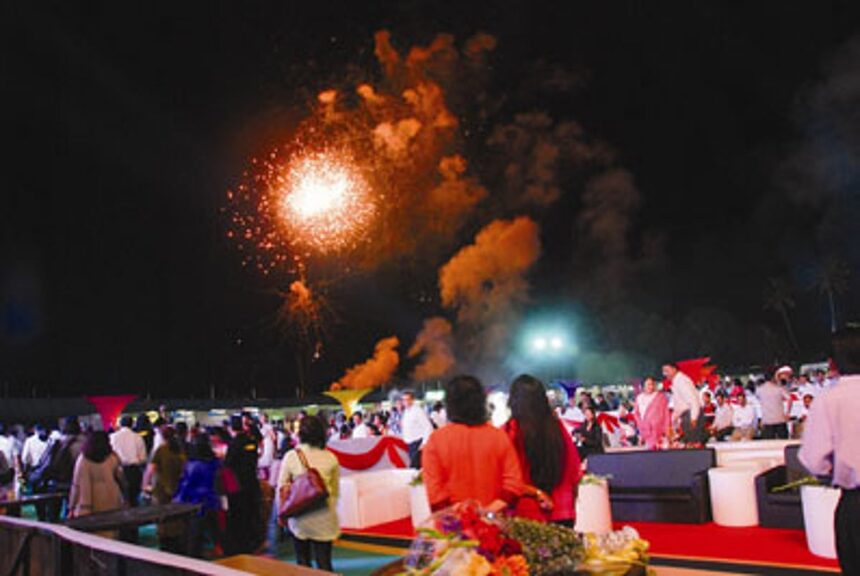 Fun and frolic begins