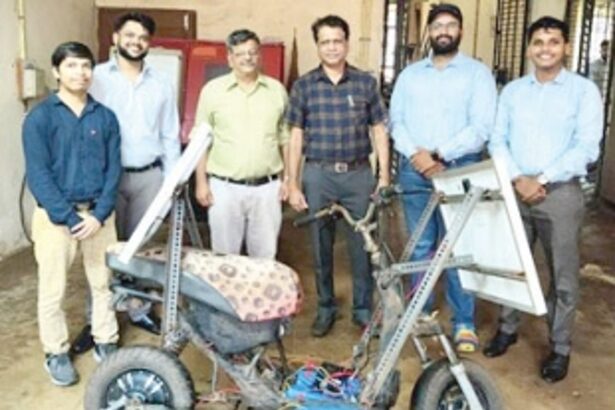 GEC students develop solar powered e-scooter