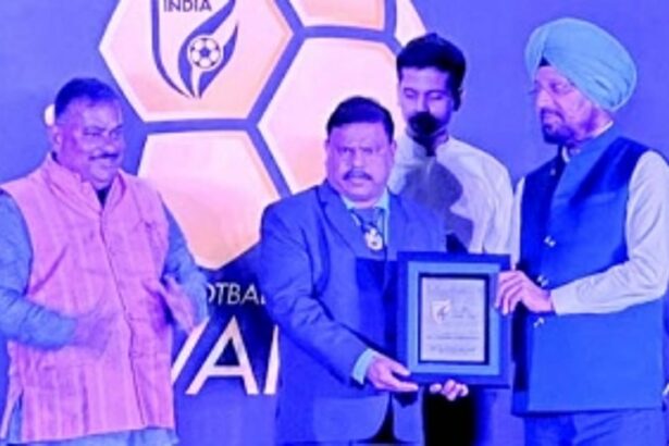 GFA wins best Member Association  Award at the AIFF Awards Night