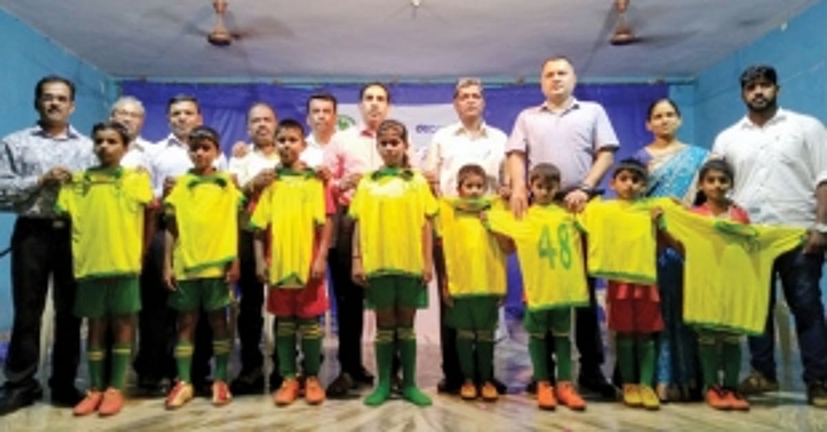 GFDC distributes football kit at Marcel