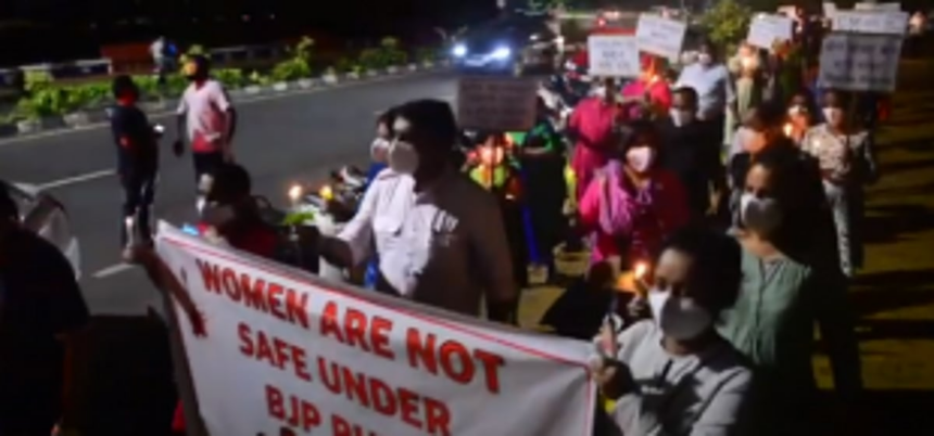 GFP holds candlelight vigil in Margao 1 GFP holds candlelight vigil in Margao