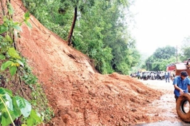 GOA SLIDES, AS LAND AND WATER BECOME ONE