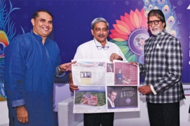 GOA’S CM AND AMITABH BACHCHAN RELEASE SPECIAL IFFI SUPPLEMENT