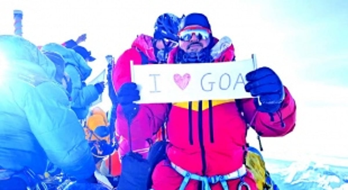 GOA’S PRIDE: Pankaj Narvekar first Goan to conquer Mount Everest