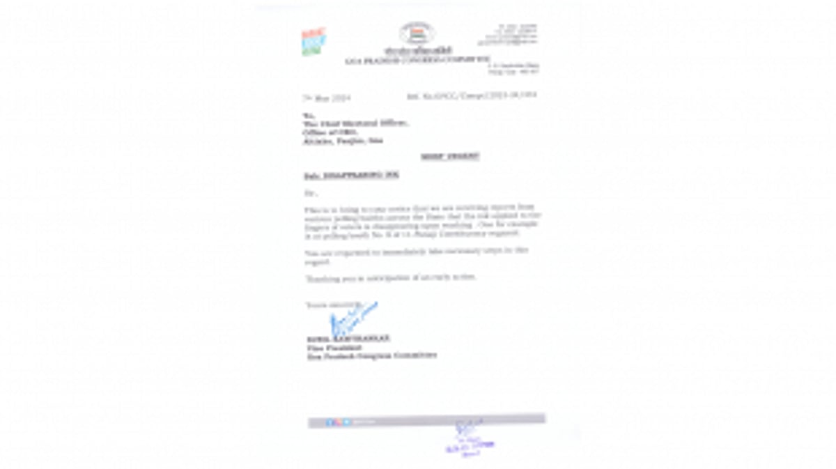 GPCC Lodges Complaint Against Disappearing Ink, Cites Multiple Reports from Various Polling Booths Across the State