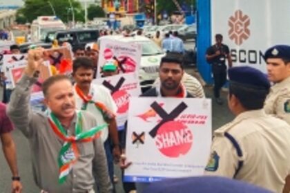 GPYC protests outside Dabolim airport over diversion of Int’l flights to Mopa