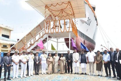 GSL launches pollution control vessel for Coast Guard