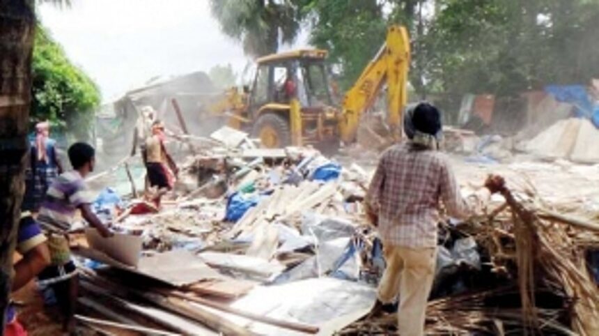 GTDC razes illegal structures at its Baga site 1 GTDC razes illegal structures at its Baga site