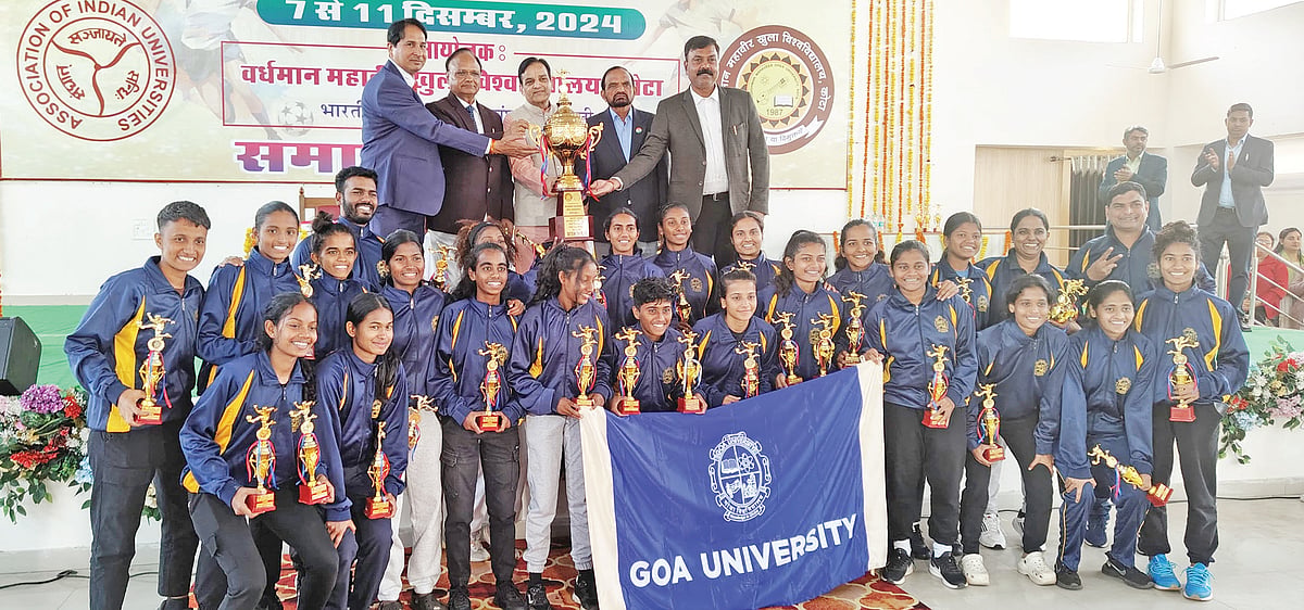 GU emerges winners at West Zone
Inter-University Women Football C’ship