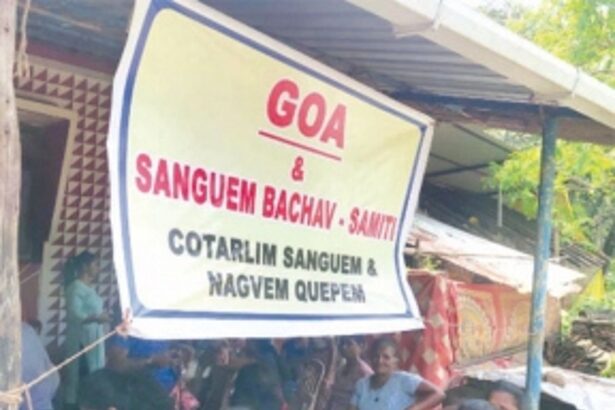 Gagged by police action & Sec 144, Sanguem farmers resort to silent sit-in against IIT project