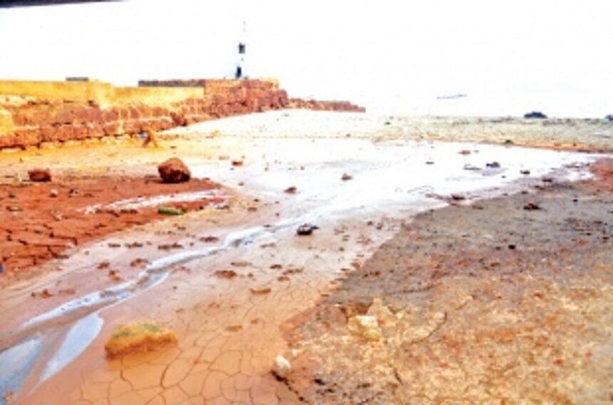 Gammon India slammed for releasing sludge on Baina beach