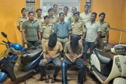 Gang of two burglars & bike thieves busted by Porvorim Police, Properties worth rs. 17 lakhs seized.