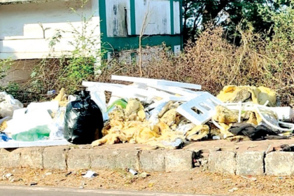 Garbage collection point along Airport Road in Vasco an eyesore