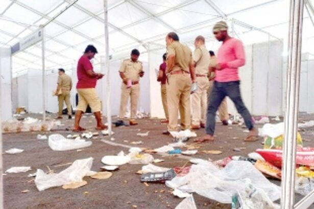 Garbage dumped indiscriminately at Lokotsav venue  covered up before CCP could reach for site inspection