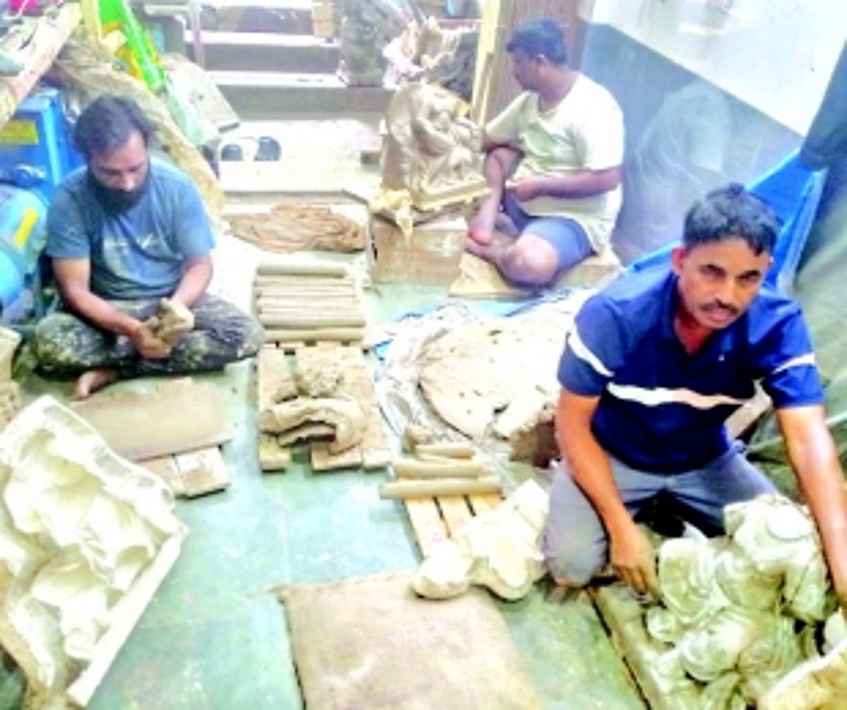 Generations of Mapusa’s  Natekar family have dedicated their lives to crafting  Ganesh idols