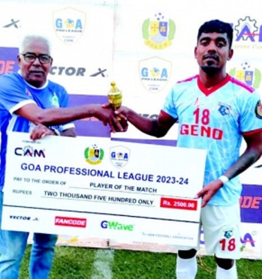 Geno FC down Calangute Assn