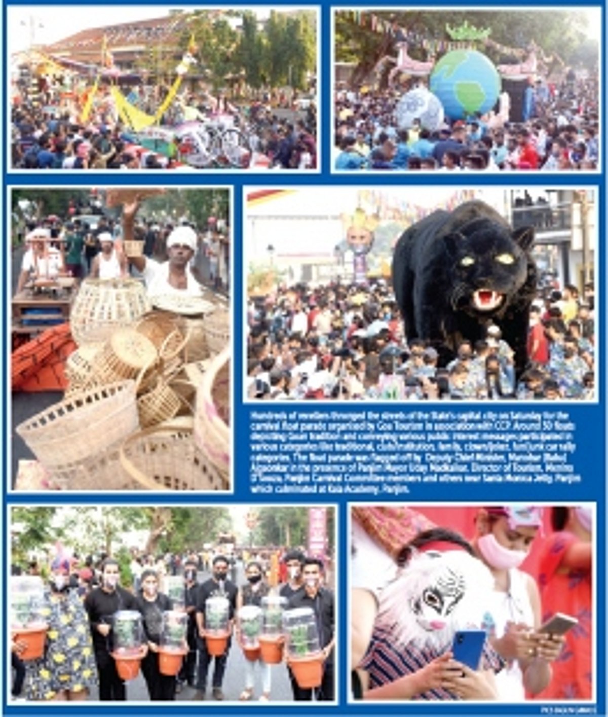 Glimpses of panjim carnival float parade