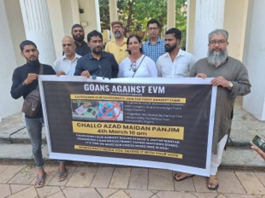 Goa Activists Rally Against EVMs, Advocate Return to Ballot System 1 Goa Activists Rally Against EVMs, Advocate Return to Ballot System