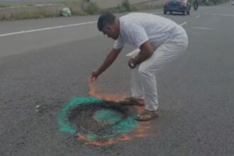 Goa Activists Turn Potholes into Art to Spotlight Road Safety Concerns