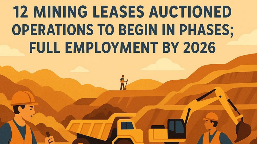 Goa CM: 12 Mining Leases Auctioned, Operations to Begin in Phases; Full Employment by 2026 1 Goa CM: 12 Mining Leases Auctioned, Operations to Begin in Phases; Full Employment by 2026