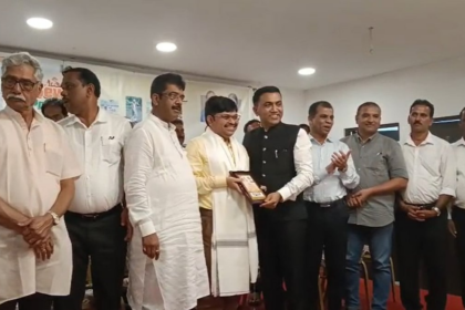 Goa CM Addresses Public Gathering in Bicholim, Highlights Green Mining and Student Guidance Initiatives