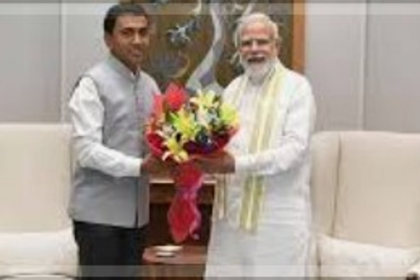 Goa CM Pramod Sawant Meets PM Modi, Seeks Guidance for State Development