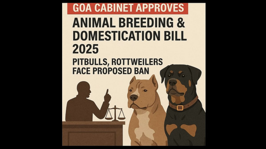 Goa Cabinet Approves Animal Breeding & Domestication Bill 2025; Pitbulls, Rottweilers Face Proposed Ban 1 Goa Cabinet Approves Animal Breeding & Domestication Bill 2025; Pitbulls, Rottweilers Face Proposed Ban