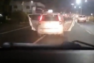 Goa Car driven with all doors open at Porvorim; One arrested