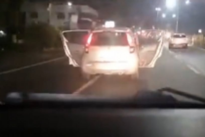 Goa Car driven with all doors open at Porvorim; One arrested