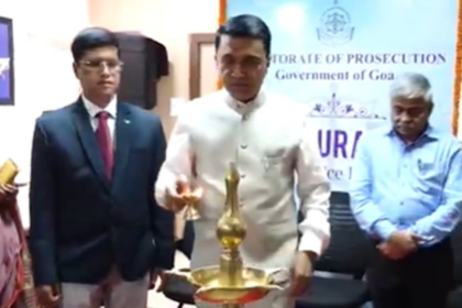 Goa Chief Minister Pramod Opens New Prosecution Directorate Office, Hands Out Laptops to Prosecutors