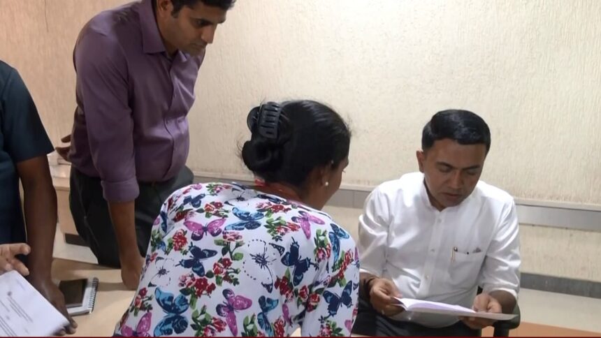Goa Chief Minister Pramod Sawant holds Janta Darbar to address public concerns in Sankhali